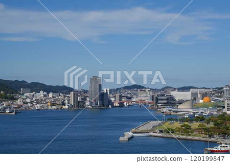 The view from Glover Garden in Nagasaki The view from Glover Garden in Nagasaki 120199847