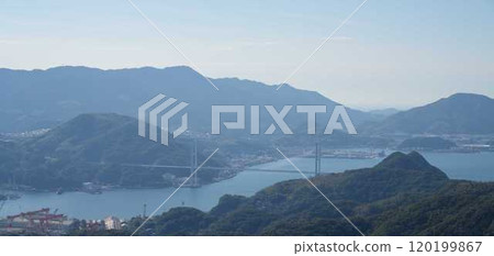 Megami Bridge from the Inasayama Observatory in Nagasaki 120199867