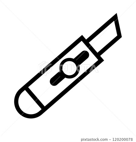 Cutter knife simple icon 120200078