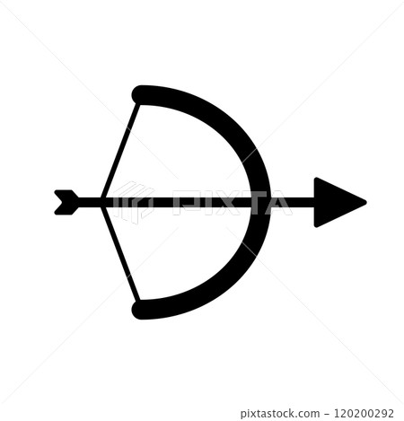 Bow and arrow silhouette 120200292