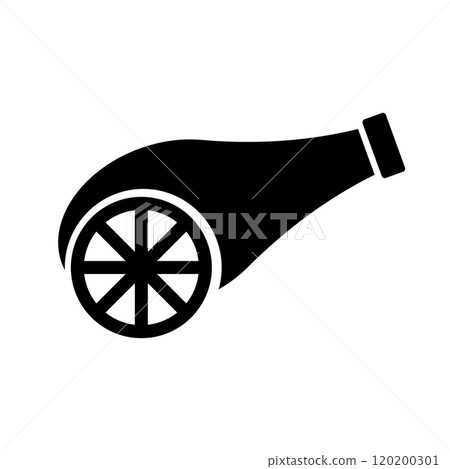 Simple cannon silhouette Simple cannon silhouette 120200301