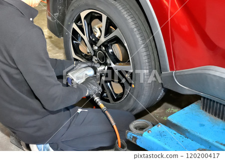 Tire change, flat tire, tire reassembly 120200417