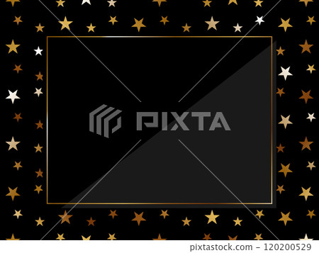 豪華星形圖案背景黑色和金色 120200529
