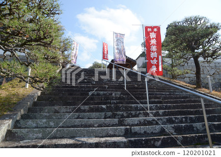 備中高橋藥師院內接近石階 岡山縣高橋市 120201021