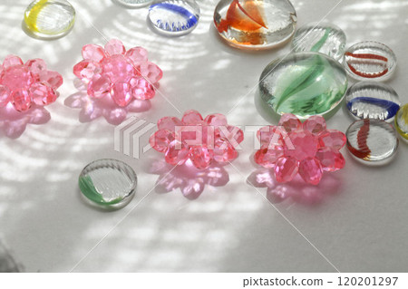 Refreshing image of marbles and ohajiki 120201297