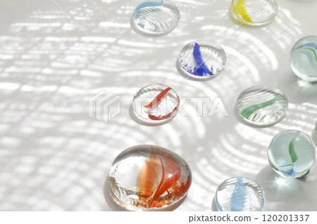 Refreshing image of marbles and ohajiki 120201337