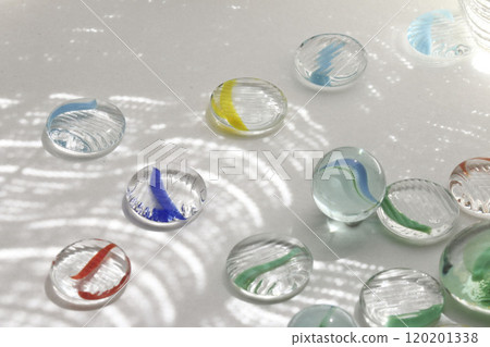 Refreshing image of marbles and ohajiki 120201338