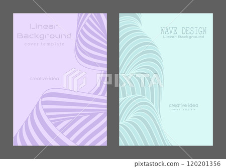 A pattern of wavy lines. Abstract background. Interior design, wallpaper, textures, textiles. The possibility of packaging, banners and creative design ideas 120201356