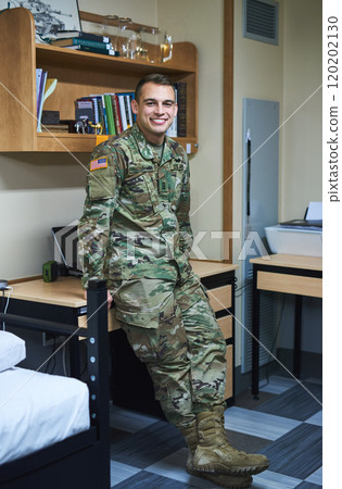 More than the military, its a way of life. Shot of a young soldier in the dorms of a military academy. More than the military, its a way of life. Shot of a young soldier in the dorms of a military academy. 120202130