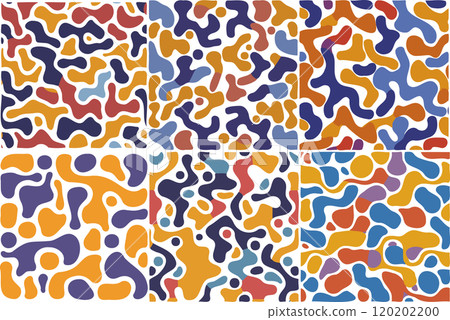 Abstract Organic Blob Shapes Pattern Set B Abstract Organic Blob Shapes Pattern Set B 120202200