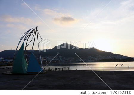 View of Mount Hakodate from Hakodate Port 120202318