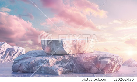 Dreamy product display. Generative AI Dreamy product display. Generative AI 120202450