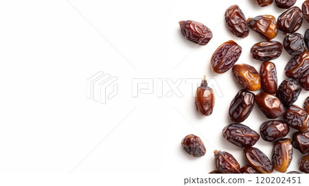 Dried dates isolated. Generative AI Dried dates isolated. Generative AI 120202451