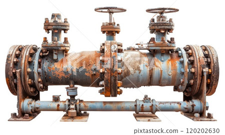 Pipe pump isolated. Generative AI Pipe pump isolated. Generative AI 120202630