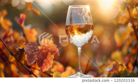 Autumn or fall wine season concept 120203316