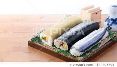 鄉村壽司3件組（紫菜捲、海帶捲、秋刀魚壽司） 鄉土料理 和歌山縣那智勝浦町 120203795