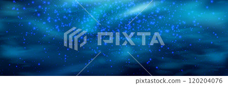 Underwater swirling bg with glowing plankton overlay effects 120204076