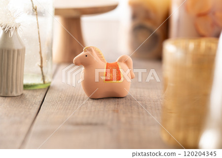 玩偶 新年賀卡材料 馬 120204345