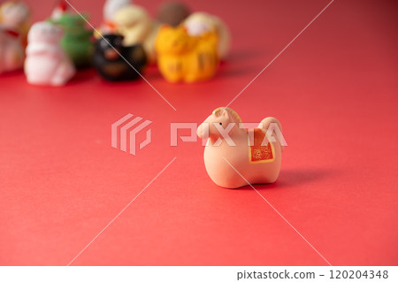 玩偶 新年賀卡材料 馬 120204348