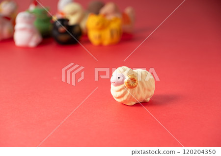 figurine, figurines, material for new year's cards 120204350