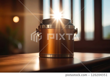 Experience the elegance of this copper-colored thermos Experience the elegance of this copper-colored thermos 120204351