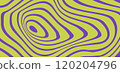 Yellow and blue retro waves vector abstract background	 120204796