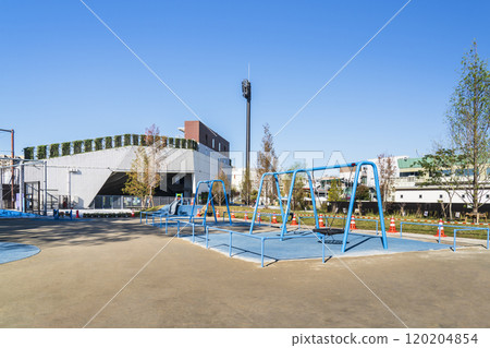 川崎市景富士見公園風景[神奈川縣/川崎市] 120204854