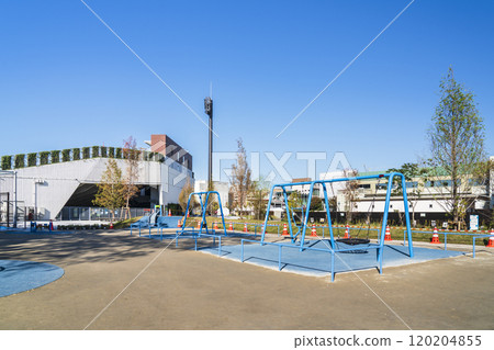 川崎市景富士見公園風景[神奈川縣/川崎市] 120204855