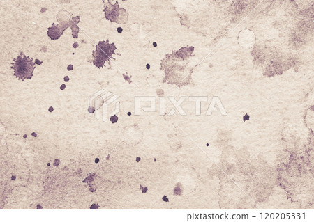 Vintage abstract watercolor texture with distressed purple ink blots and stains Vintage abstract watercolor texture with distressed purple ink blots and stains 120205331