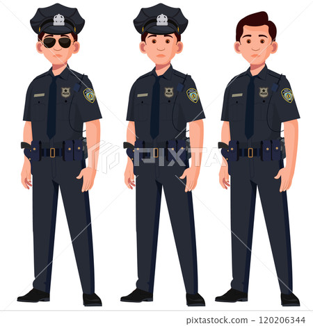 Police officer, Police in uniform, investigation of crimes and protection of the lives of citizens 120206344