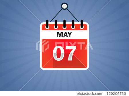 May 07, Calendar hanging sign 120206730
