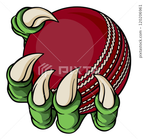 Cricket Ball Claw Cartoon Monster Animal Hand Cricket Ball Claw Cartoon Monster Animal Hand 120206961