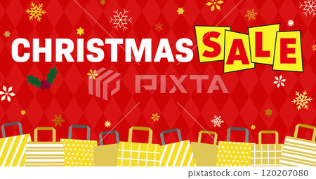 Christmas sale banner vector illustration material [1200x630] 120207080