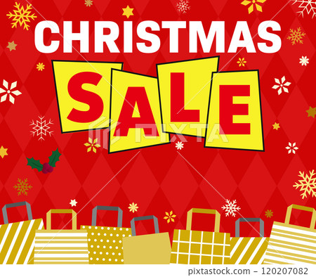 Christmas sale banner vector illustration material [600x500] 120207082