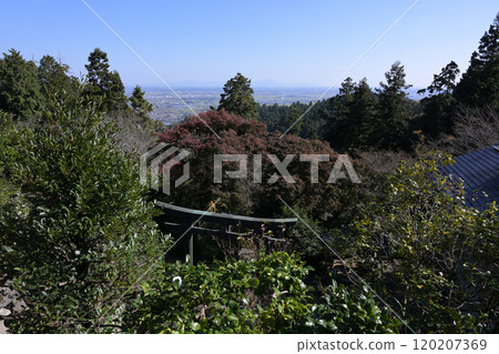 (Ohirayama Shrine) View of the Tochigi cityscape from the mountain shrine (Ohirayama Shrine) View of the Tochigi cityscape from the mountain shrine 120207369