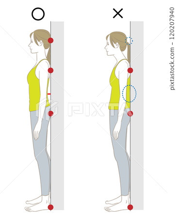 Checkered illustration of a hunchback standing with his back to the wall 120207940