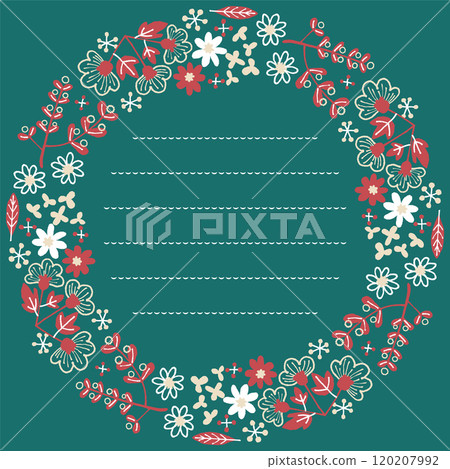 斯堪的納維亞風格聖誕背景素材 120207992