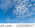clouds in the autumn blue sky 120208017