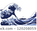葛飾北齋：神奈川衝浪裡 120208059