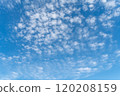 Fall clouds in the blue sky 120208159