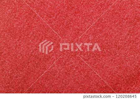 red color jeans texture, factory fabric on white background red color jeans texture, factory fabric on white background 120208645