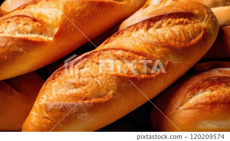 《AI image》Delicious-looking French bread 120209574