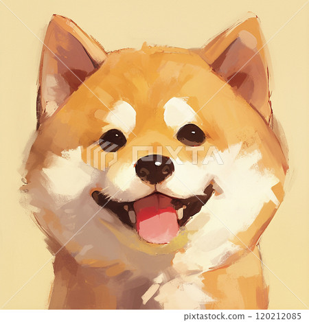 Shiba Inu sticking out tongue AI image Shiba Inu sticking out tongue AI image 120212085