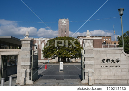 In front of the main gate of Kyoto University 120213280