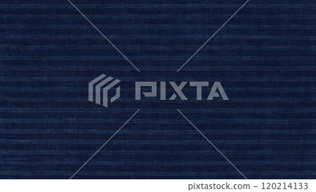 歷史悠久的傳統圖案布料，復古靛藍染色棉條紋 120214133