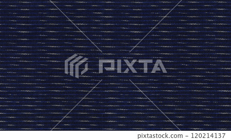 A fabric with a traditional pattern from a long time ago, a retro indigo-dyed kasuri stripe A fabric with a traditional pattern from a long time ago, a retro indigo-dyed kasuri stripe 120214137