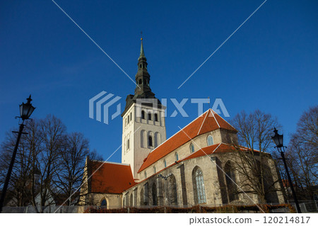 Saint Nicholas Church Niguliste Museum at Old Town on November 14 2024 TALLINN ESTONIA. 120214817