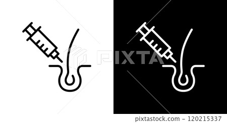 AGA 治療簡單圖標 AGA 治療簡單圖標 120215337