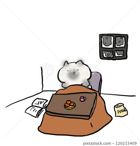 A cat in a kotatsu 120215409