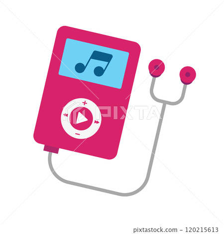 MP3 播放器圖示粉紅色 120215613